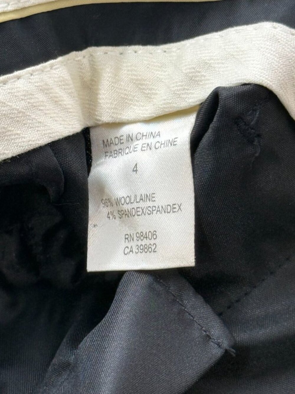 Theory Women's Black Gellar Capri Trousers Pants Wool Stretch Minimalist Size 4 - Picture 8 of 10